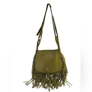 Rachel Zoe Olive Crossbody Bag with Fringe
